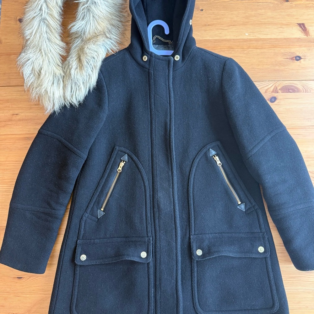 JCrew Chateau winter Parka Italian
Stadium Cloth Wool 4